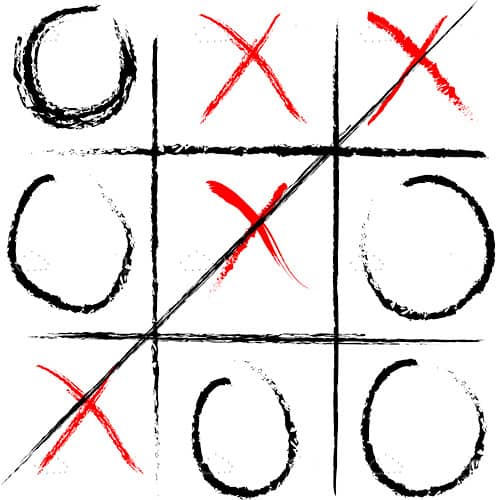 Illustrated Tic Tac Toe Board Vectorjunky Free Vectors Icons Logos And More