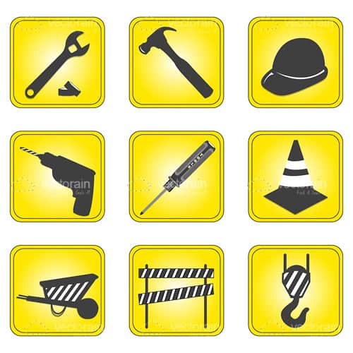 Construction and Tools Icon Set - Vectorjunky - Free Vectors, Icons, Logos  and More