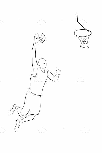 Basketball player continuous line drawing vector line art 14072921 Vector  Art at Vecteezy