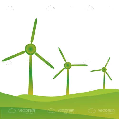 Eco fan wind eolic Royalty Free Vector Image - VectorStock