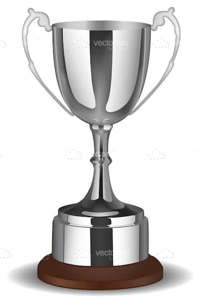 Silver trophy-Gratuite Gravure 25.5 cm 