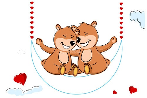Teddy Bears Hugging - Vectorjunky - Free Vectors, Icons, Logos and More