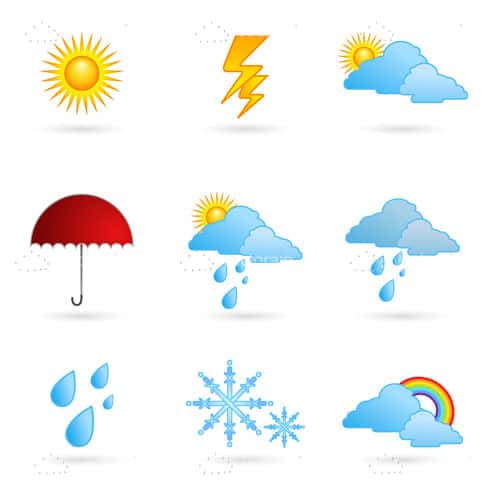 Weather and Climate Icon Set - Vectorjunky - Free Vectors, Icons, Logos and  More