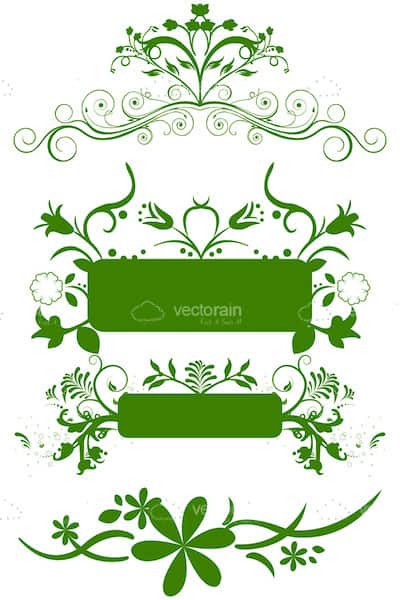 Green Floral Background - Vectorjunky - Free Vectors, Icons, Logos and More